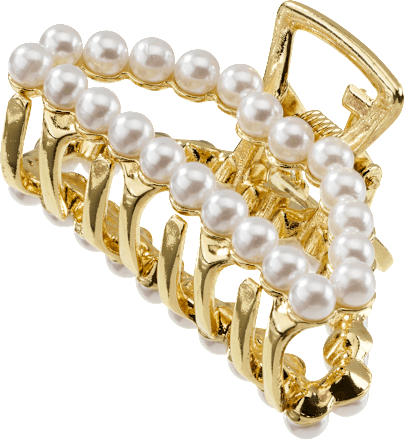 Haarspeld met parels goudlook, 1 stuk