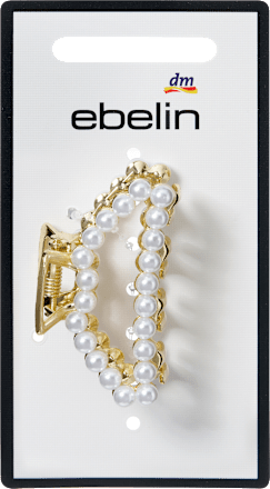 ebelin Haarklammer mit Perlen, goldfarben, 1 St