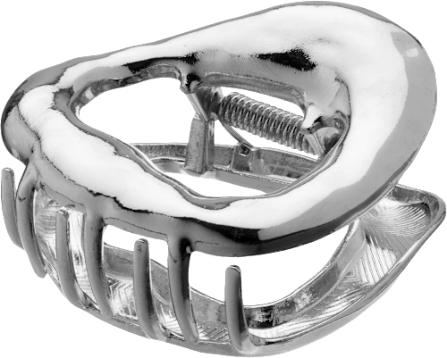 ebelin Haarklammer organisch, Silber-Optik, 1 St