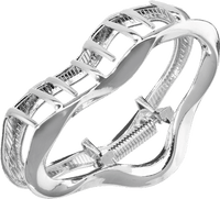 Haarklammer organische Form recycelt, Silber-Optik, 1 St ebelin