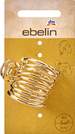Haarklammer Pony-Cuff, Gold-Optik, 1 St ebelin