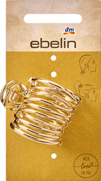 Haarklammer Pony-Cuff, Gold-Optik, 1 St ebelin