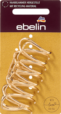 Gerecyclede haarspeld, gouden look, 1 stuk