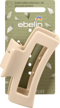 Haarklammer recycelt mit Cut-out, Beige, 1 St ebelin