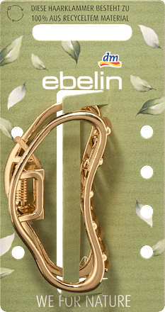 Haarklammer recyceltes Metall Gold-Optik, 1 St ebelin