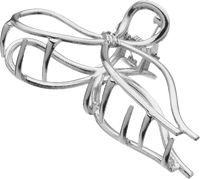Haarklammer Schleife, Silber-Optik, 1 St