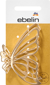 Haarklammer Schmetterling Gold-Optik, 1 St ebelin