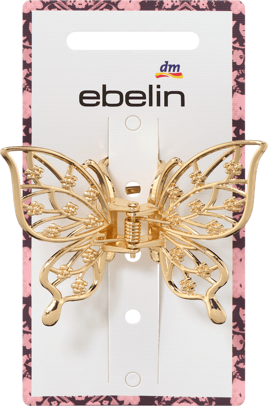 Haarklammer Schmetterling, Gold-Optik, 1 St