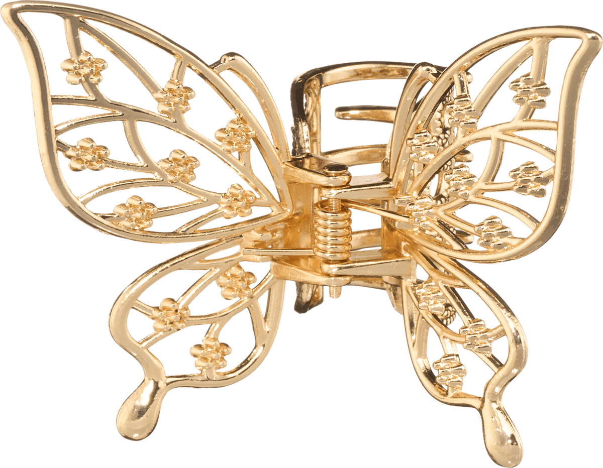 Haarklammer Schmetterling, Gold-Optik, 1 St