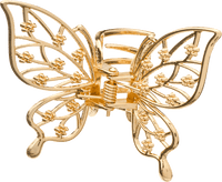 Haarklammer Schmetterling, Gold-Optik, 1 St ebelin