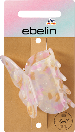 Haarclip vlinder roze, 1 stuk