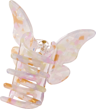 Haarclip vlinder roze, 1 stuk