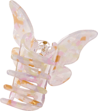 Haarclip vlinder roze, 1 stuk