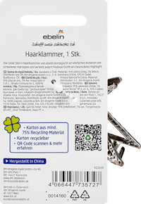 Haarklammer Stern Stay wild, Child, 1 St ebelin