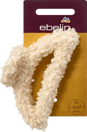 Haarklammer Teddy, creme, 1 St ebelin