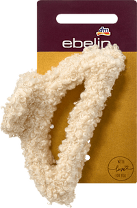 Haarklammer Teddy, creme, 1 St ebelin