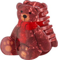 Haarklammer Teddybär, braun, 1 St