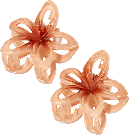 ebelin Haarklammern Blumen, apricot, 2 St