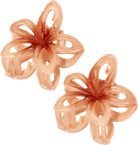 ebelin Haarklammern Blumen, apricot, 2 St