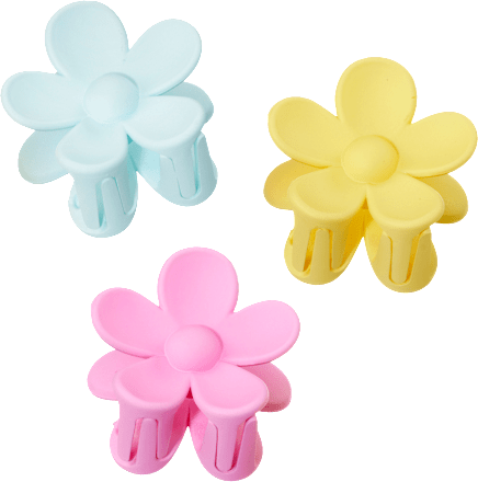 Haarklammern Blumen, 3 St