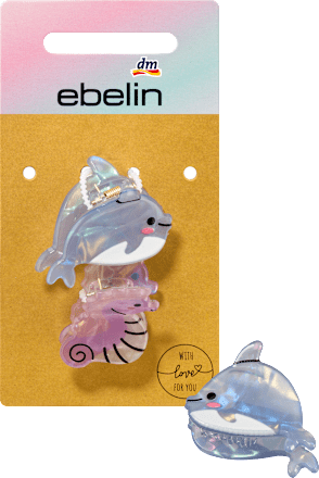 Haarklammern Delfin, Seepferdchen, 2 St ebelin