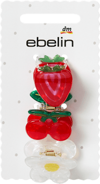 Haarklammern Früchte & Blume, 3 St