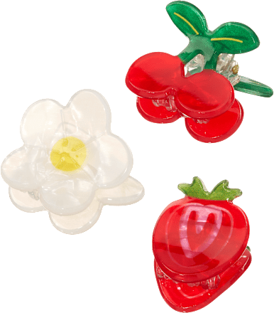 ebelin Haarklammern Früchte & Blume, 3 St