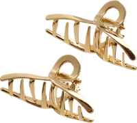 Haarklammern midi, goldfarben, 2 St