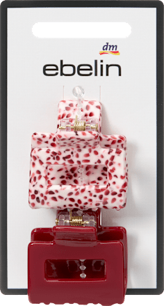 ebelin Haarklammern midi, rot, 2 St