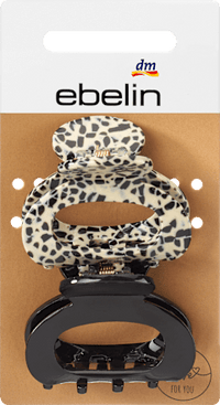 Haarspeldjes midi zwart/wit, 2 stuks