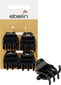 Haarspeldjes midi, zwart, 4 stuks