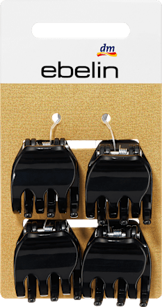 Haarspeldjes midi, zwart, 4 stuks