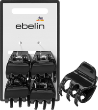 ebelin Haarklammern midi, schwarz, 4 St
