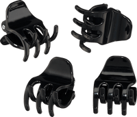 Haarspeldjes midi, zwart, 4 stuks