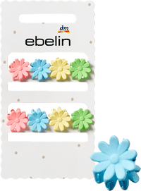 Haarklammern mini Blumenform, 8 St