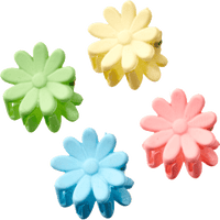 Haarklammern mini Blumenform, 8 St