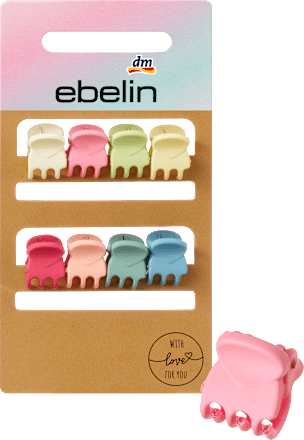 Mini haarspeldjes, kleurrijk, 8 stuks