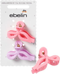 ebelin Haarklammern Schleife, lila, rosa, 2 St