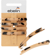 Haarklemmen braun, 4 St ebelin