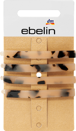 Haarklemmen braun, 4 St ebelin