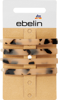Haarklemmen braun, 4 St ebelin