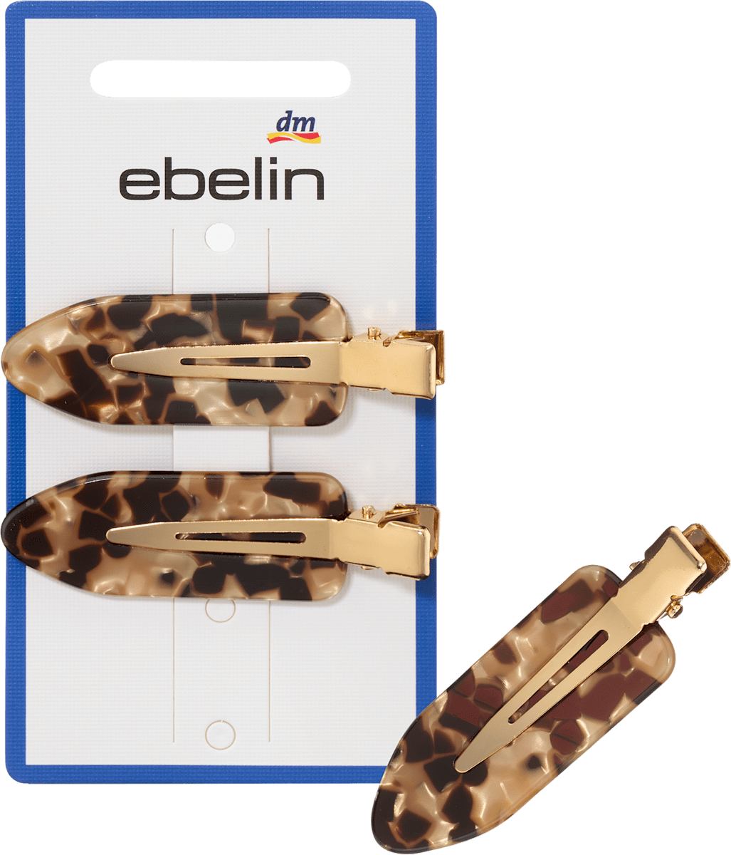Haarklemmen Leo-Muster, 2 St
