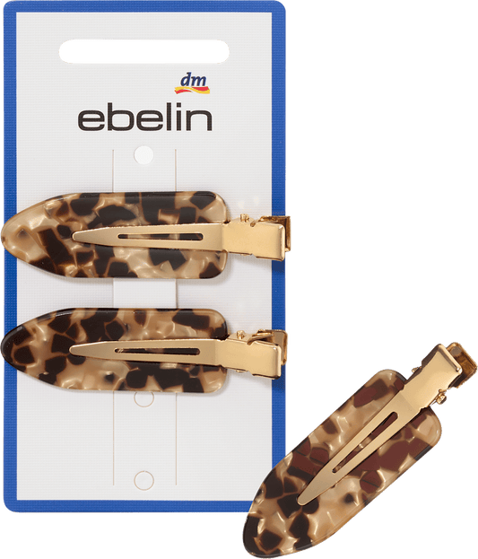 Haarklemmen Leo-Muster, 2 St
