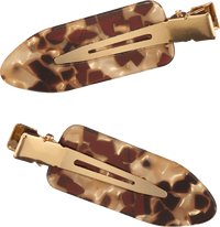 Haarklemmen Leo-Muster, 2 St