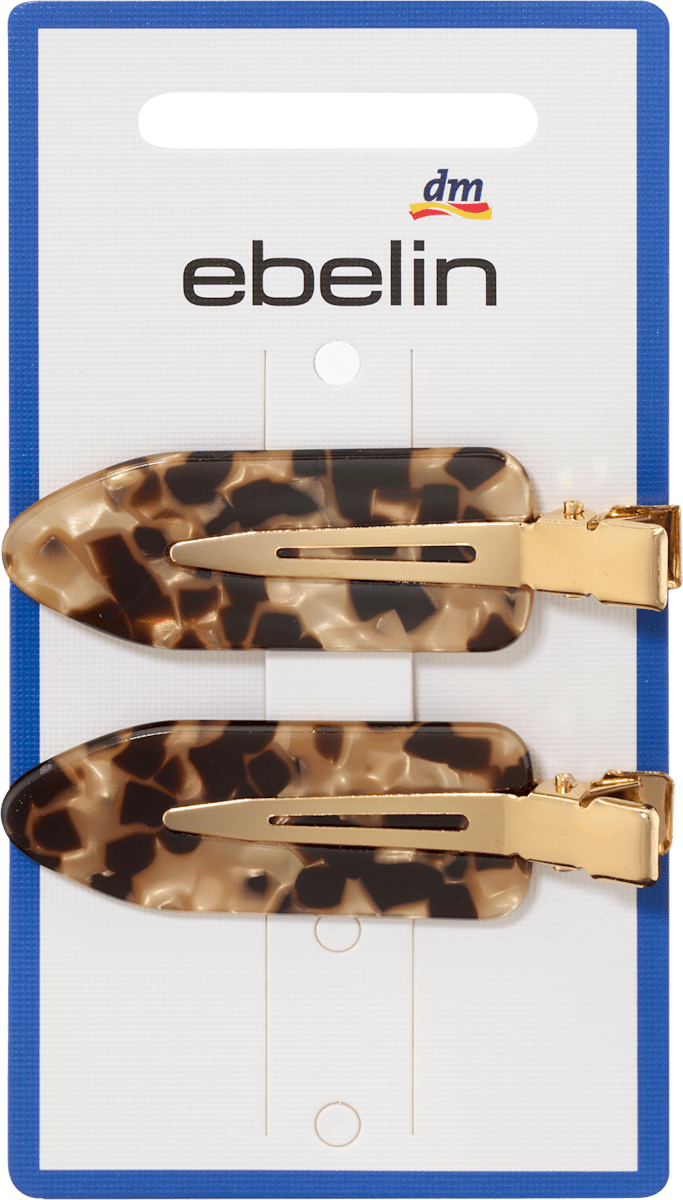 Haarklemmen Leo-Muster, 2 St