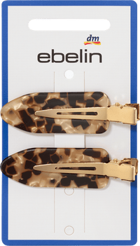 Haarklemmen Leo-Muster, 2 St