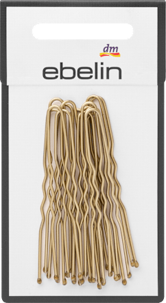 Haarnadeln gewellt, Gold-Optik, 15 St