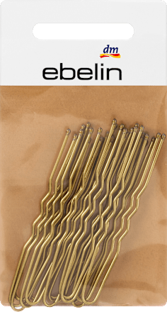 Lange goudkleurige haarspelden, 15 stuks