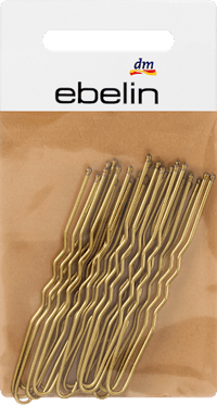 Lange goudkleurige haarspelden, 15 stuks