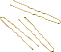 Lange goudkleurige haarspelden, 15 stuks